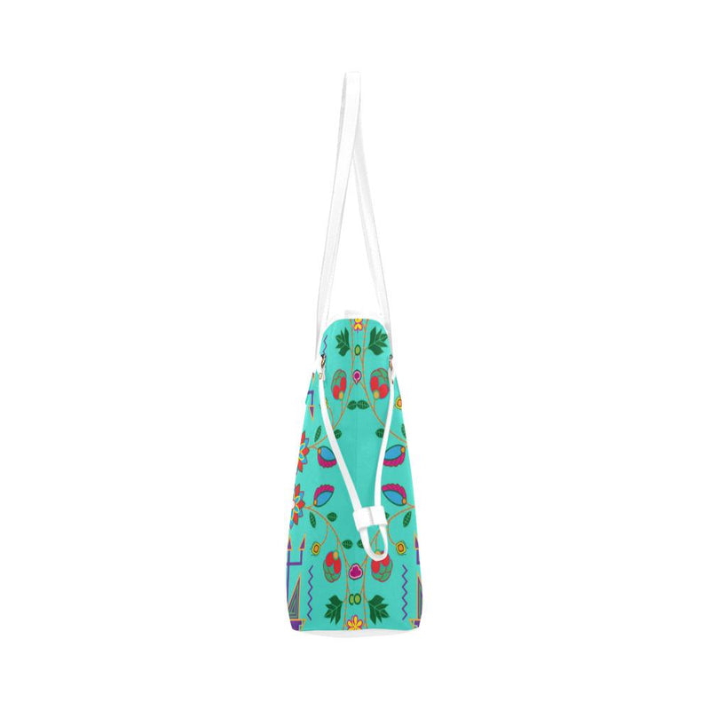 Sky Tomorrow Satin Clover Canvas Tote Bag