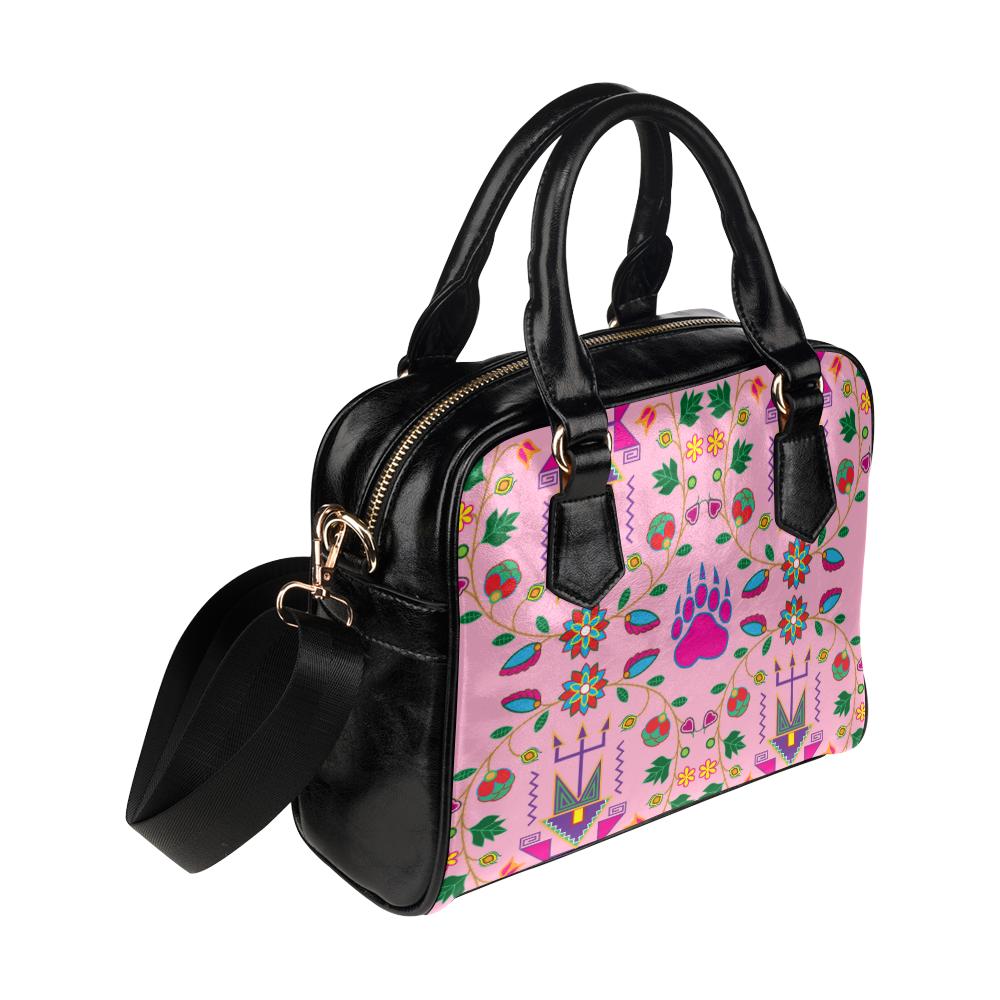 Geometric Floral Fall-Sunset Shoulder Handbag (Model 1634) Shoulder Handbags (1634) e-joyer 