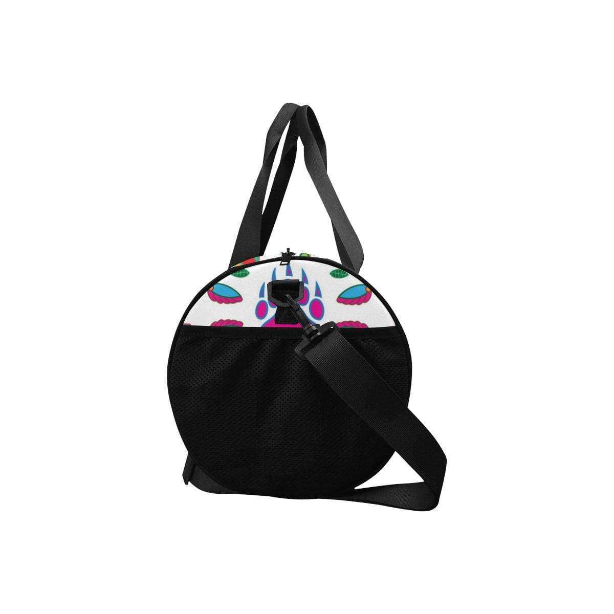 Geometric Floral Fall - White Duffle Bag (Model 1679) Duffle Bag (1679) e-joyer 