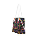 Women's Fancy Dancers Pink Clover Canvas Tote