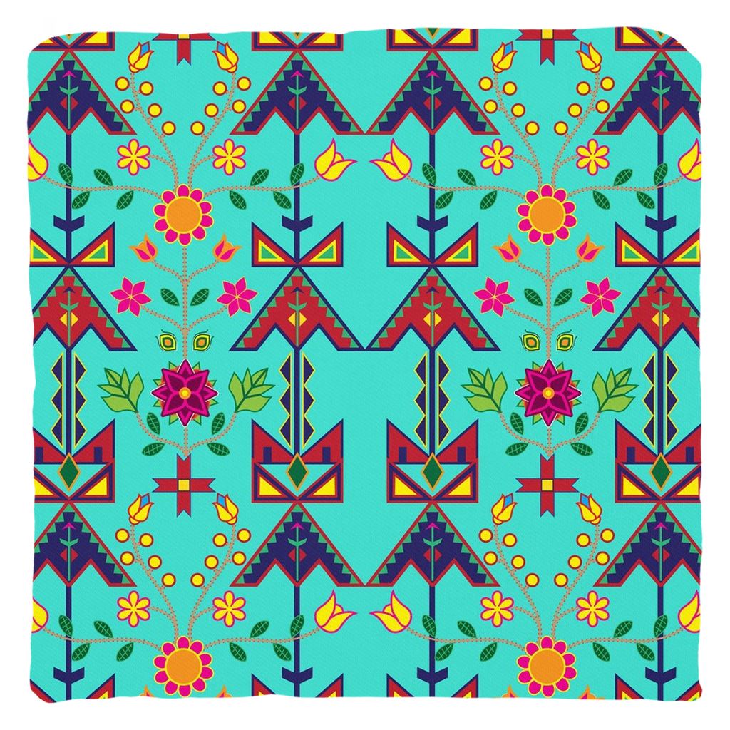 Geometric Floral Spring-Sky Throw Pillows 49 Dzine 