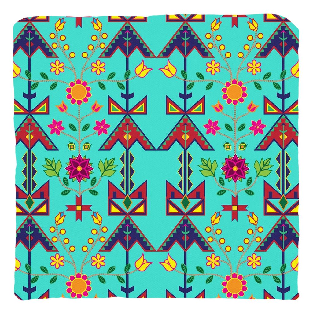 Geometric Floral Spring-Sky Throw Pillows 49 Dzine 