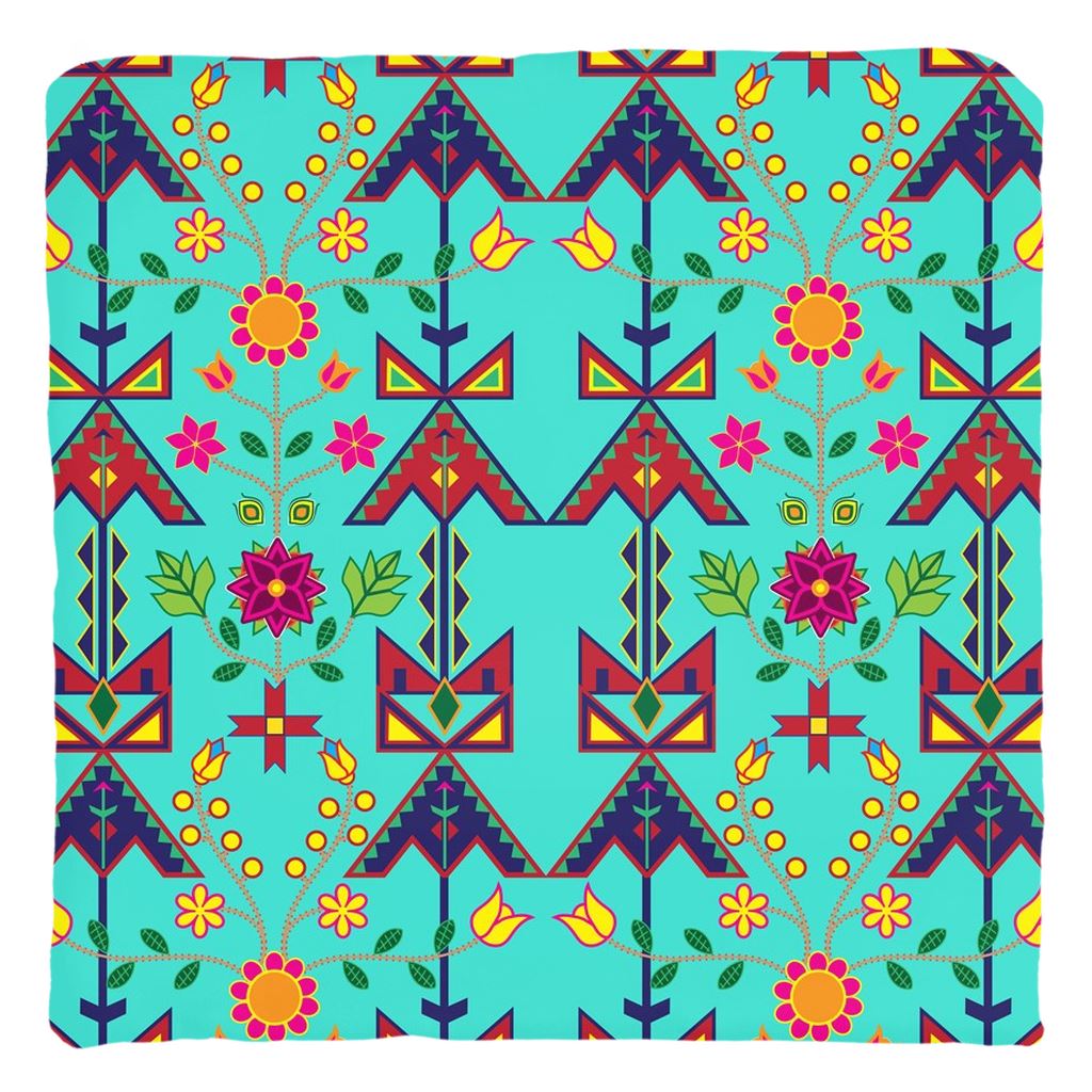 Geometric Floral Spring-Sky Throw Pillows 49 Dzine 