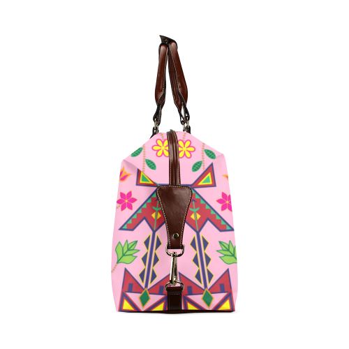 Geometric Floral Spring-Sunset Classic Travel Bag (Model 1643) Remake Classic Travel Bags (1643) e-joyer 