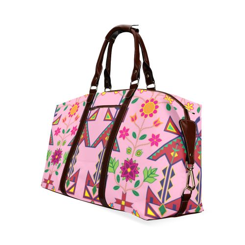 Geometric Floral Spring-Sunset Classic Travel Bag (Model 1643) Remake Classic Travel Bags (1643) e-joyer 
