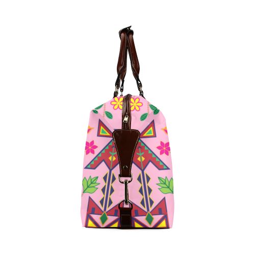 Geometric Floral Spring-Sunset Classic Travel Bag (Model 1643) Remake Classic Travel Bags (1643) e-joyer 