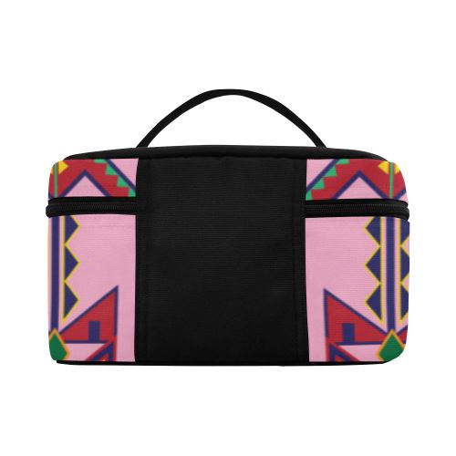 Geometric Floral Spring-Sunset Cosmetic Bag/Large (Model 1658) Cosmetic Bag e-joyer 