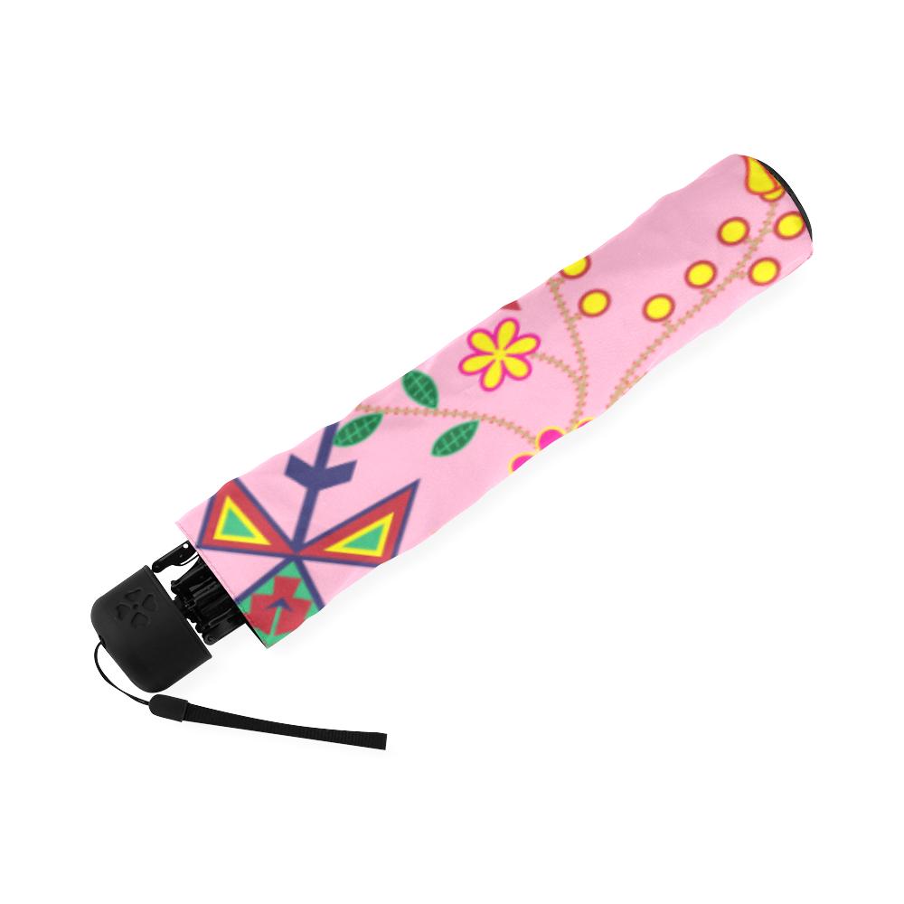 Geometric Floral Spring-Sunset Foldable Umbrella Foldable Umbrella e-joyer 