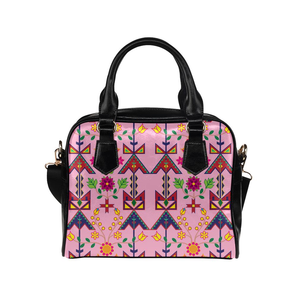 Geometric Floral Spring-Sunset Shoulder Handbag (Model 1634) Shoulder Handbags (1634) e-joyer 