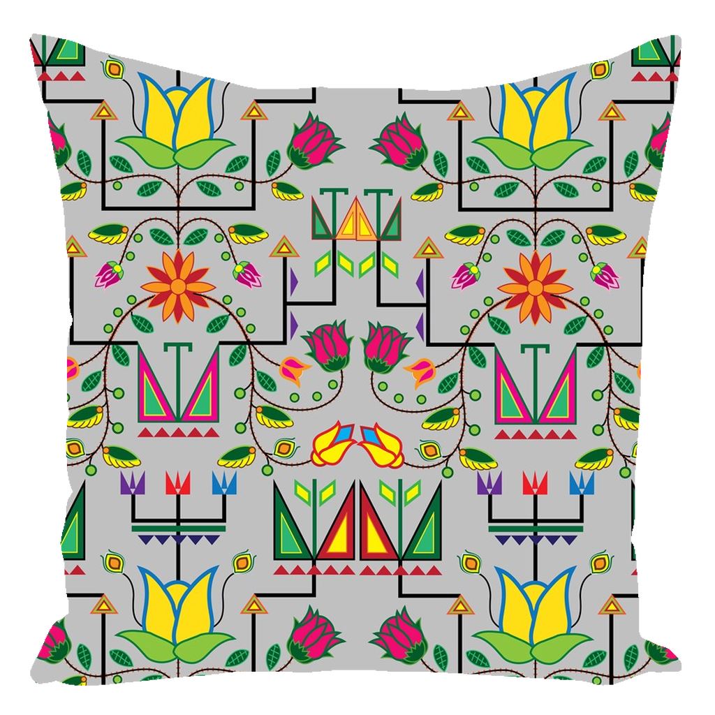 Geometric Floral Summer Gray Throw Pillows 49 Dzine 