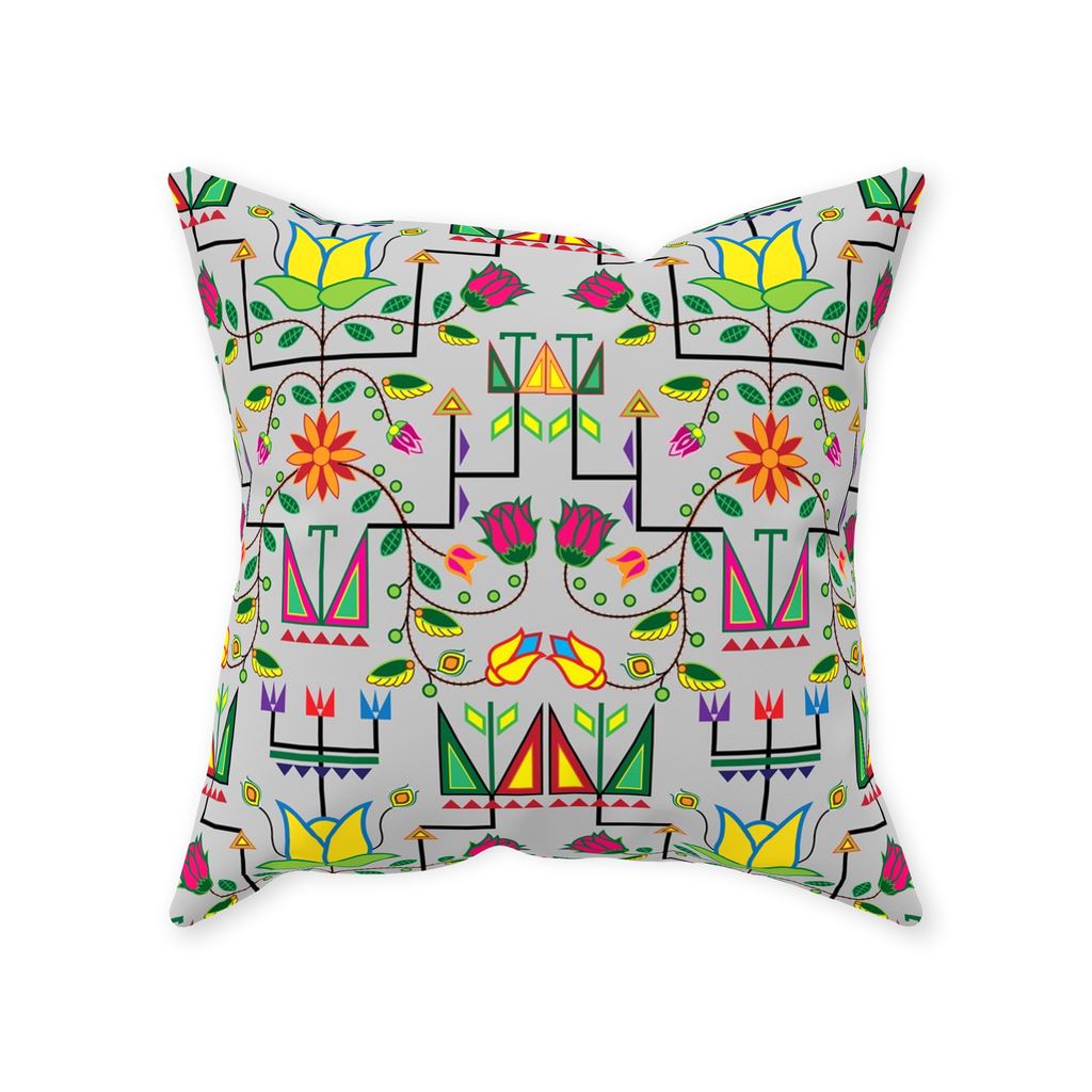 Geometric Floral Summer Gray Throw Pillows 49 Dzine 