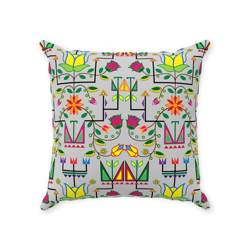 Geometric Floral Summer Gray Throw Pillows 49 Dzine 