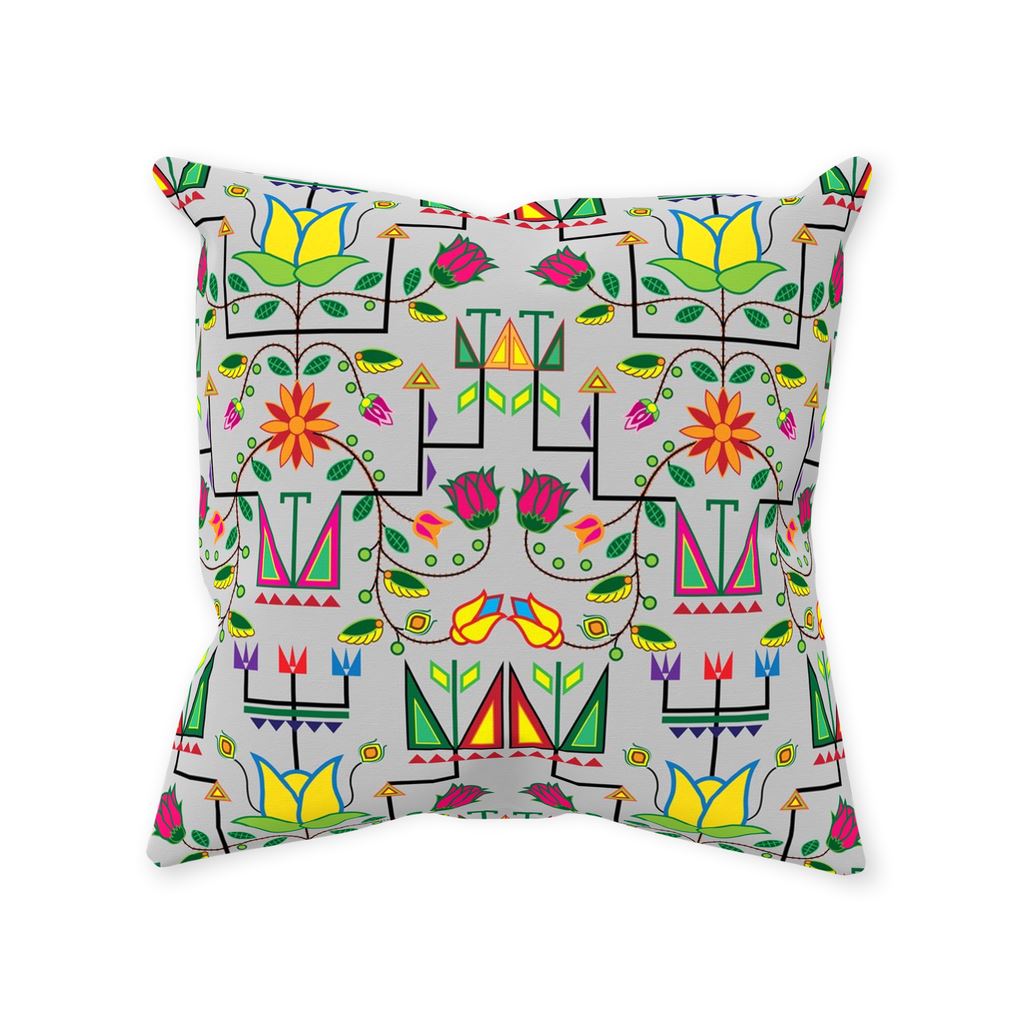 Geometric Floral Summer Gray Throw Pillows 49 Dzine 