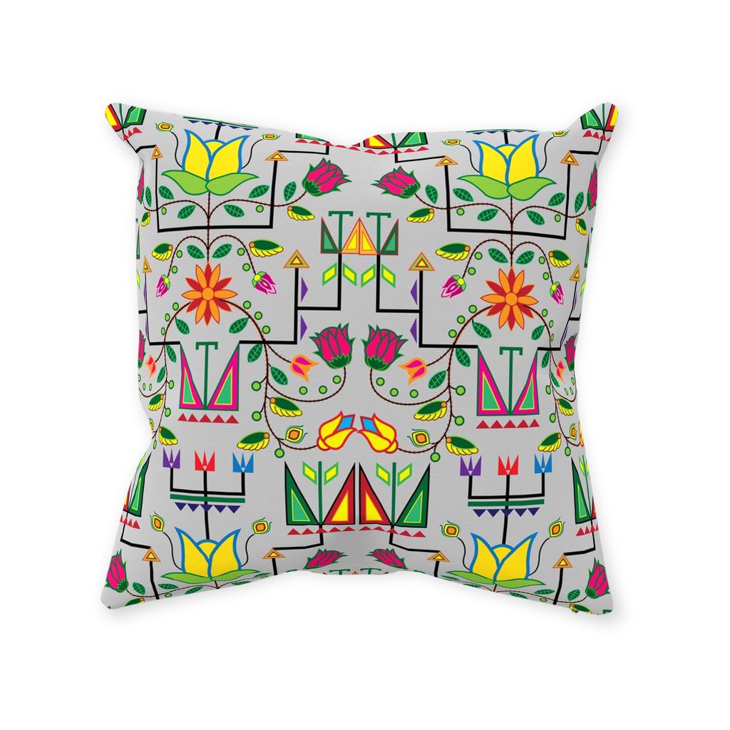 Geometric Floral Summer Gray Throw Pillows 49 Dzine 