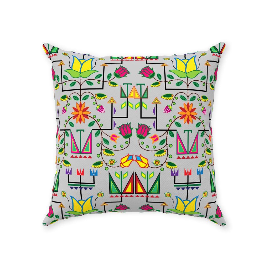 Geometric Floral Summer Gray Throw Pillows 49 Dzine 