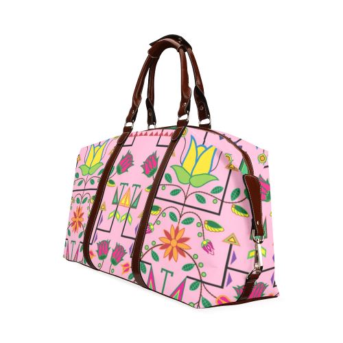Geometric Floral Summer-Sunset Classic Travel Bag (Model 1643) Remake Classic Travel Bags (1643) e-joyer 