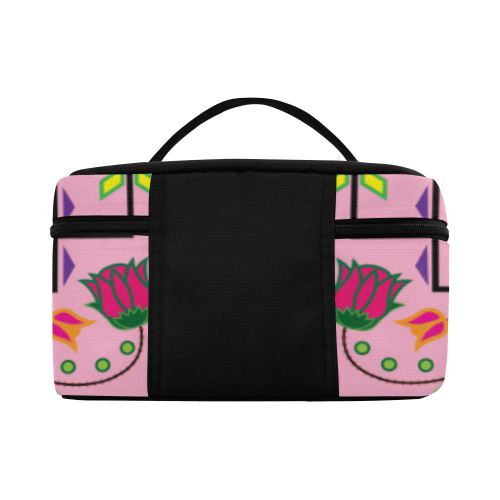 Geometric Floral Summer-Sunset Cosmetic Bag/Large (Model 1658) Cosmetic Bag e-joyer 