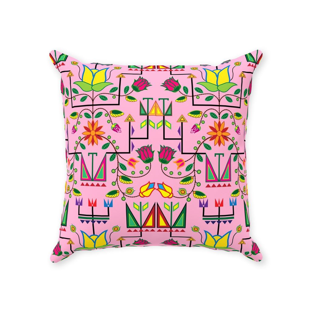 Geometric Floral Summer - Sunset Throw Pillows 49 Dzine 