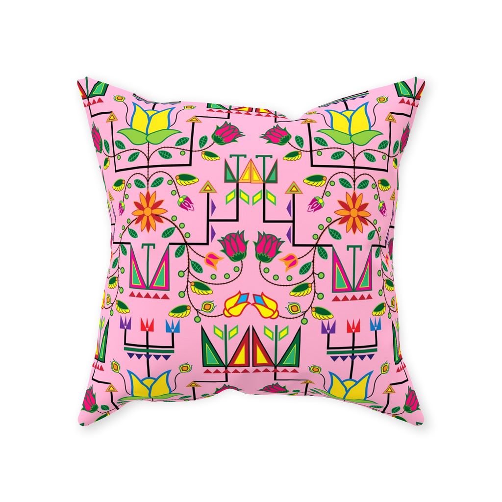 Geometric Floral Summer - Sunset Throw Pillows 49 Dzine With Zipper Poly Twill 16x16 inch