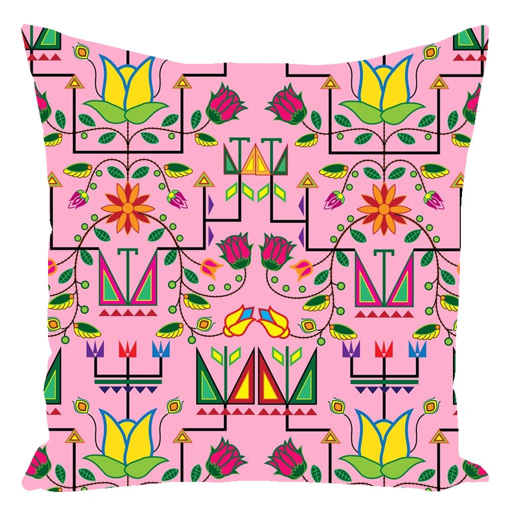 Geometric Floral Summer - Sunset Throw Pillows 49 Dzine With Zipper Spun Polyester 16x16 inch