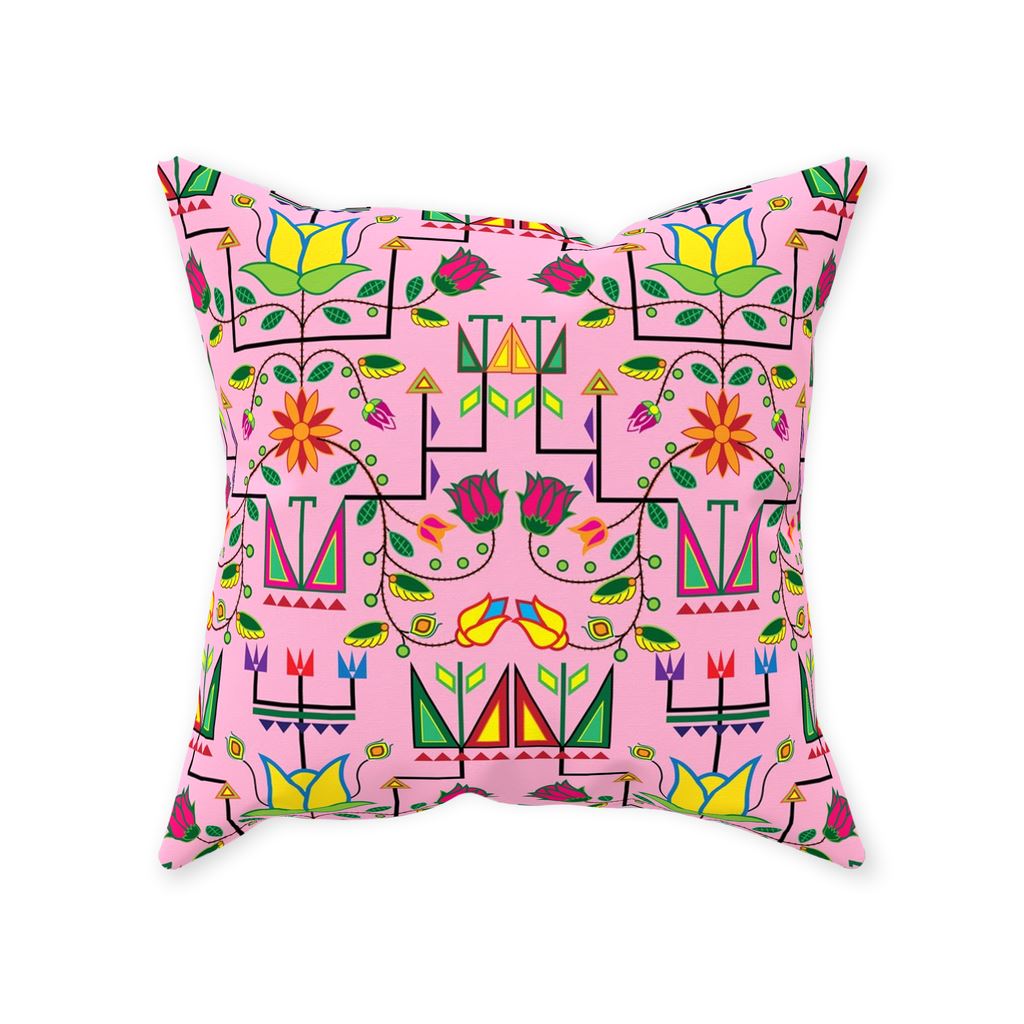 Geometric Floral Summer - Sunset Throw Pillows 49 Dzine Without Zipper Spun Polyester 16x16 inch