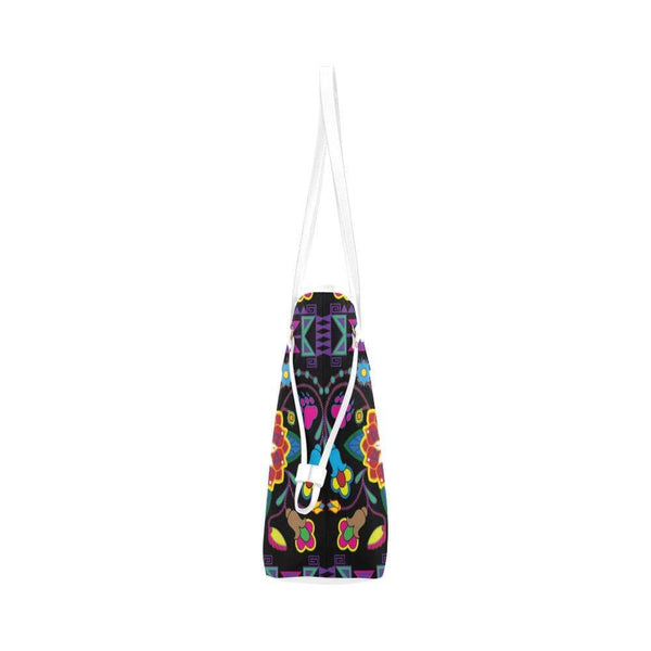 Grand Entry Dancers Black Clover Canvas Tote Bag