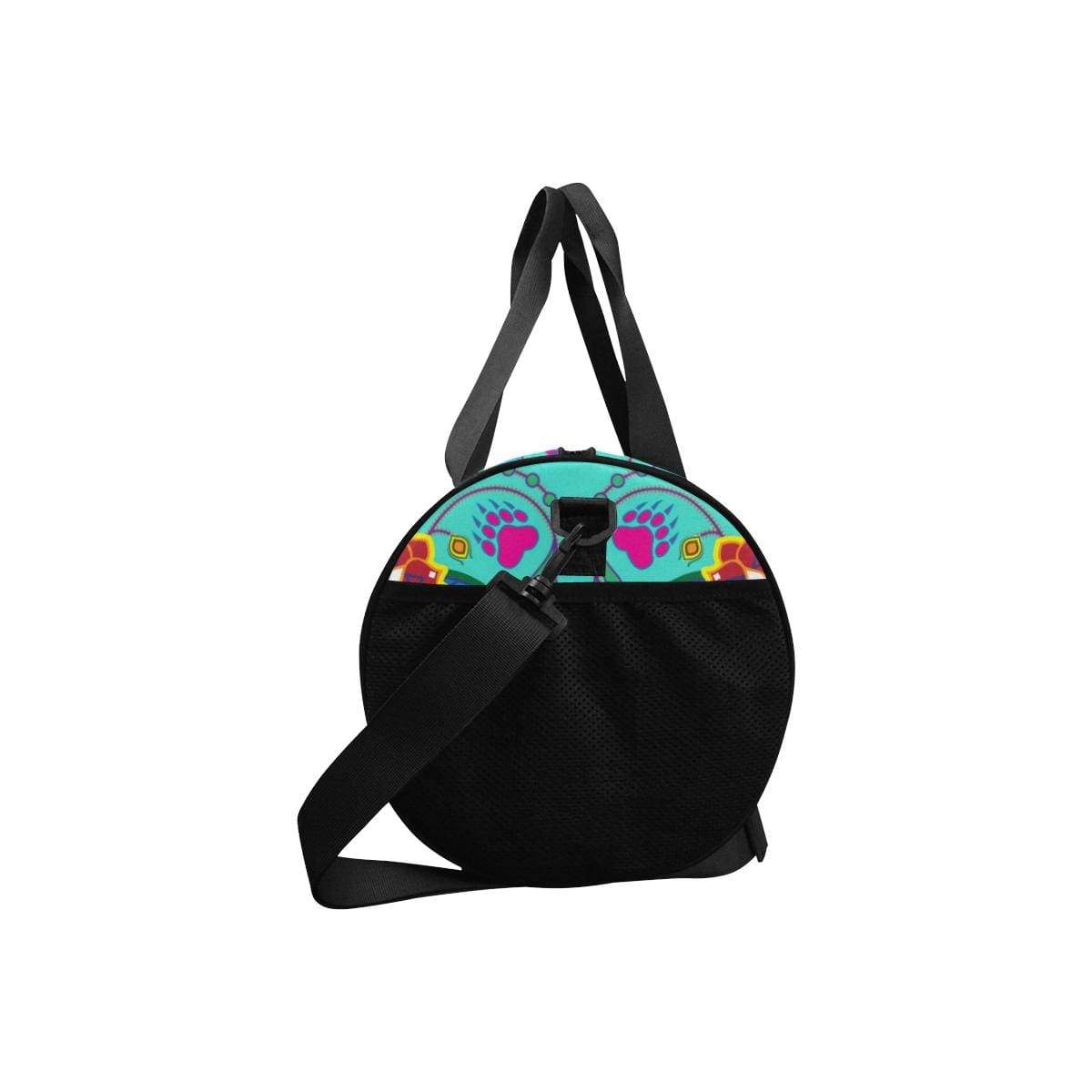 Geometric Floral Winter - Sky Duffle Bag (Model 1679) Duffle Bag (1679) e-joyer 