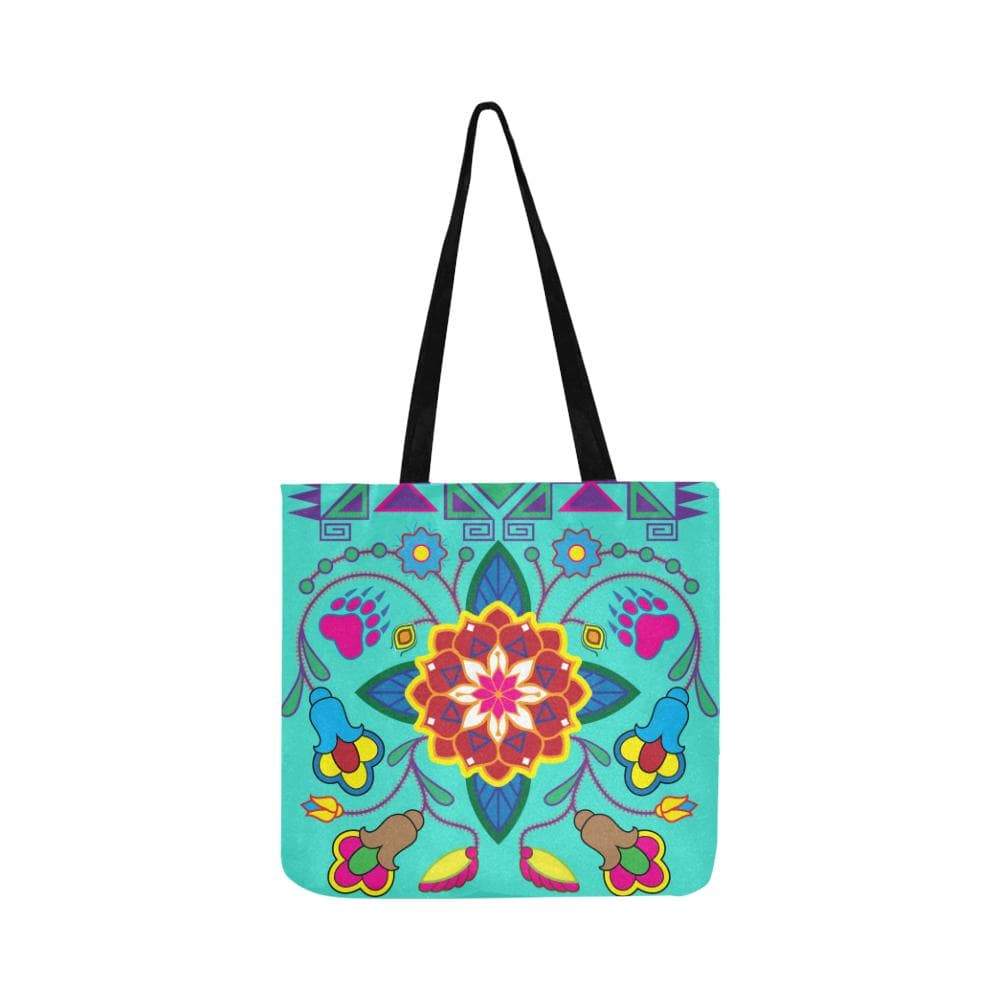 Geometric Floral Winter-Sky Reusable Shopping Bag Model 1660 (Two sides) Shopping Tote Bag (1660) e-joyer 