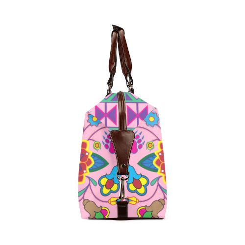 Geometric Floral Winter-Sunset Classic Travel Bag (Model 1643) Remake Classic Travel Bags (1643) e-joyer 