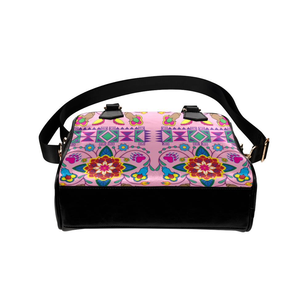 Geometric Floral Winter-Sunset Shoulder Handbag (Model 1634) Shoulder Handbags (1634) e-joyer 