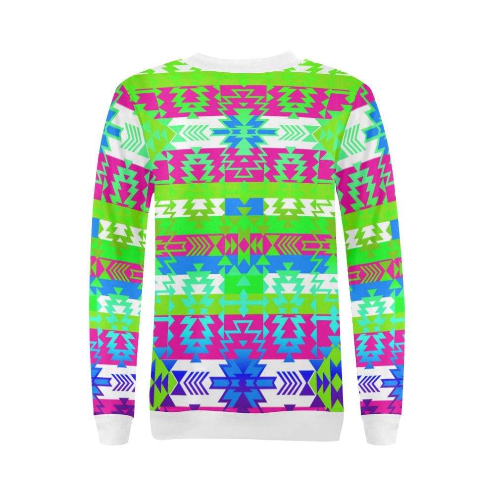 Grand Entry Jingle All Over Print Crewneck Sweatshirt for Women (Model H18) Crewneck Sweatshirt for Women (H18) e-joyer 