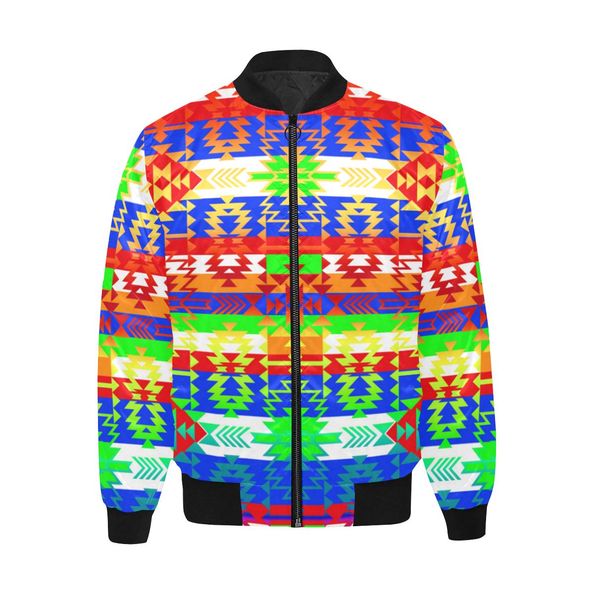 Grand Entry Traditional Unisex Heavy Bomber Jacket with Quilted Lining All Over Print Quilted Jacket for Men (H33) e-joyer 