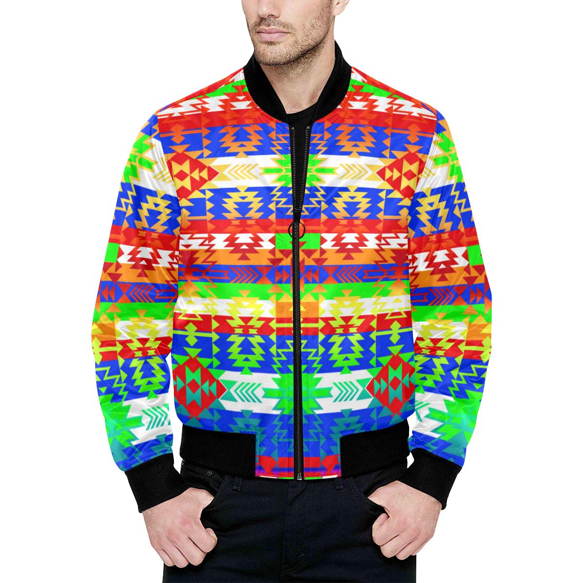 Grand Entry Traditional Unisex Heavy Bomber Jacket with Quilted Lining All Over Print Quilted Jacket for Men (H33) e-joyer 