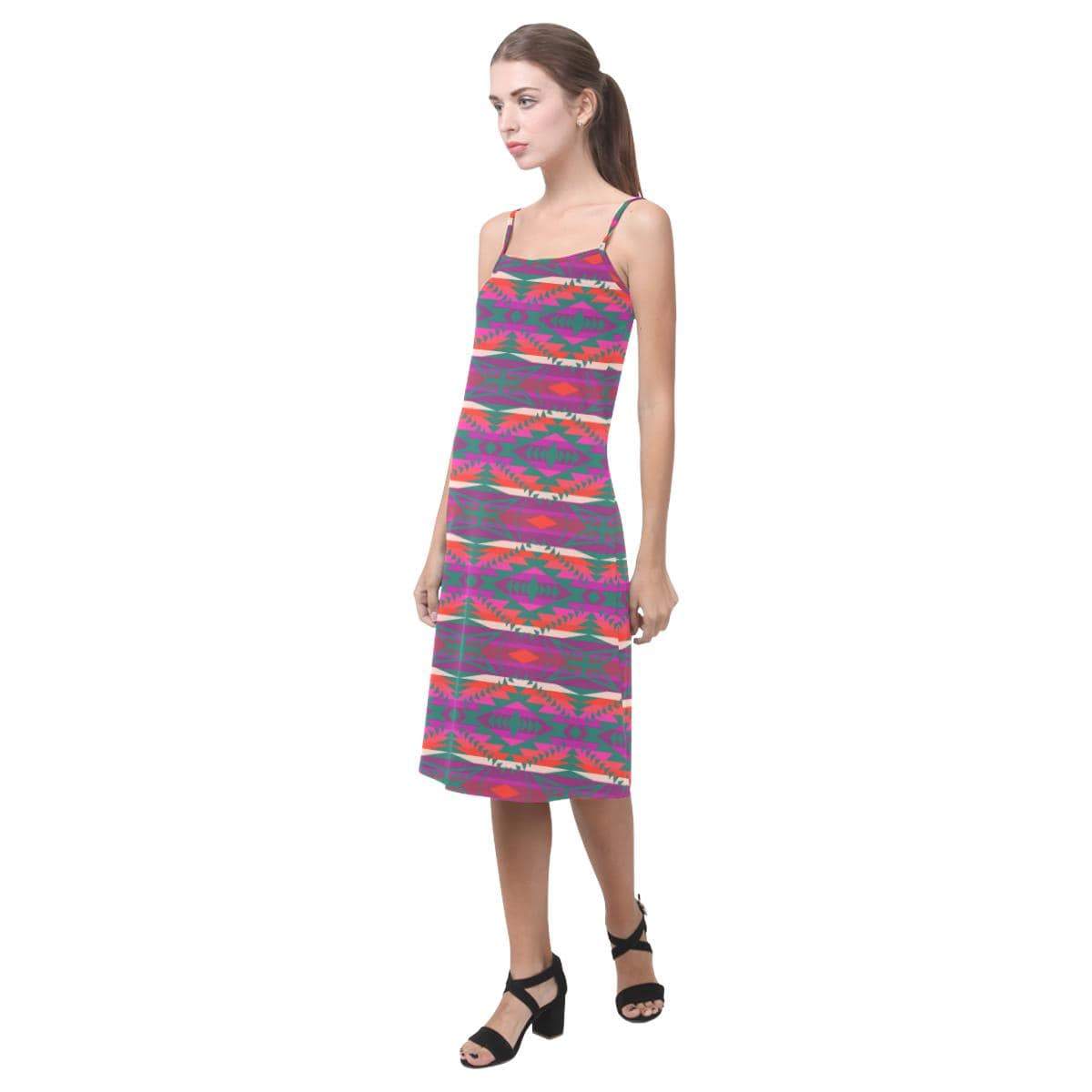 Great Lakes War Party Alcestis Slip Dress (Model D05) Alcestis Slip Dress (D05) e-joyer 