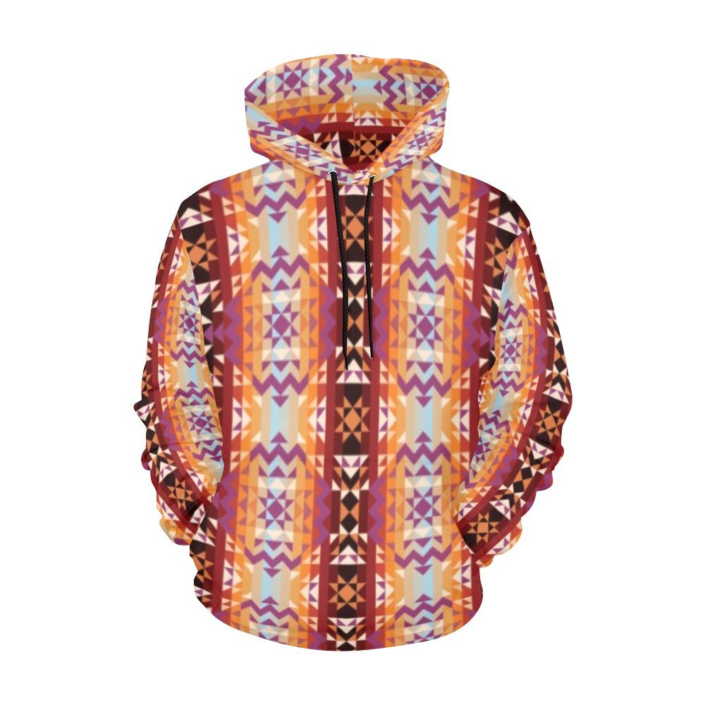 Heatwave All Over Print Hoodie for Women (USA Size) (Model H13) All Over Print Hoodie for Women (H13) e-joyer 