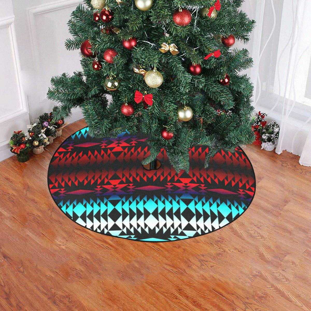 In Between Two Worlds Christmas Tree Skirt 47" x 47" Christmas Tree Skirt e-joyer 
