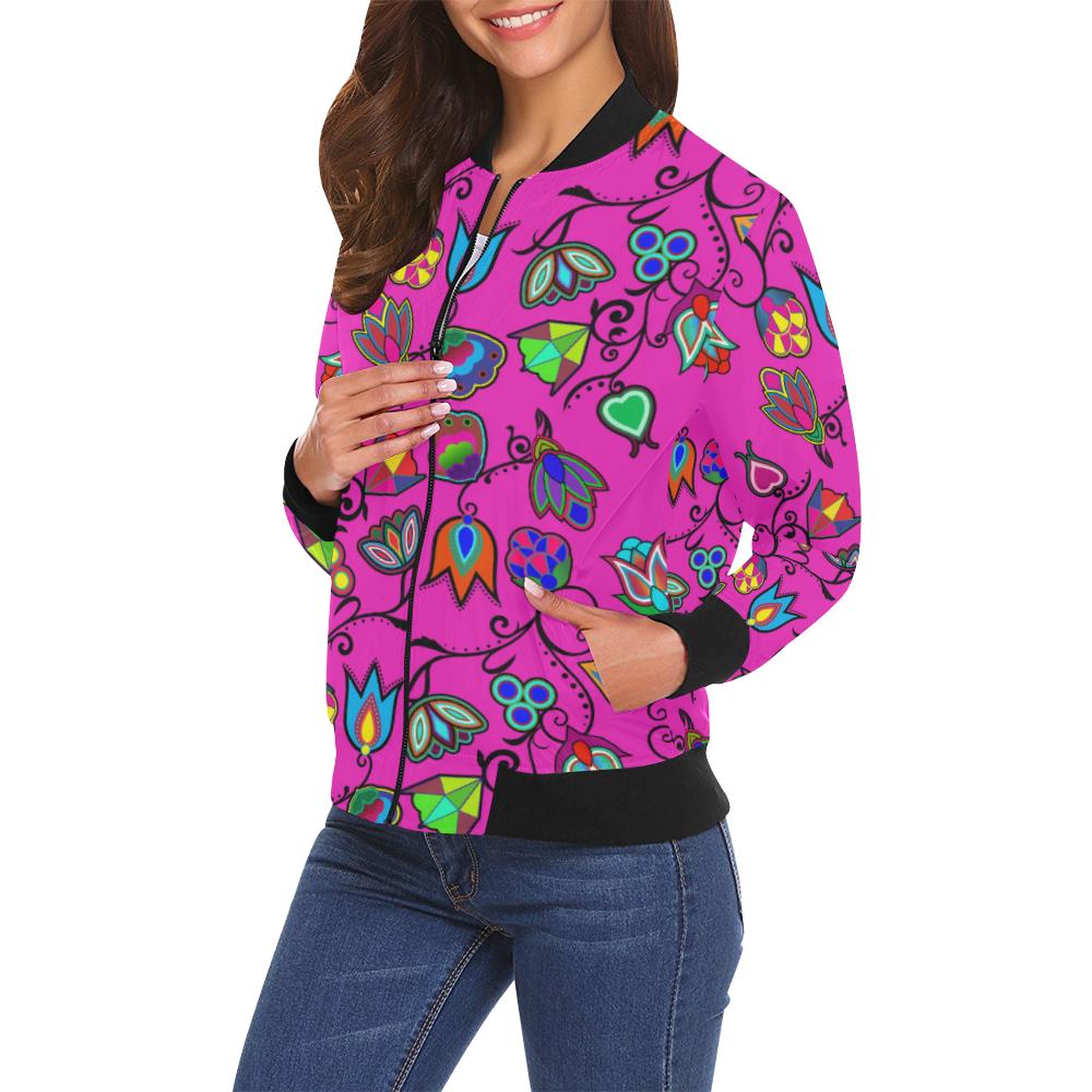 Indigenous Paisley All Over Print Bomber Jacket for Women (Model H19) All Over Print Bomber Jacket for Women (H19) e-joyer 