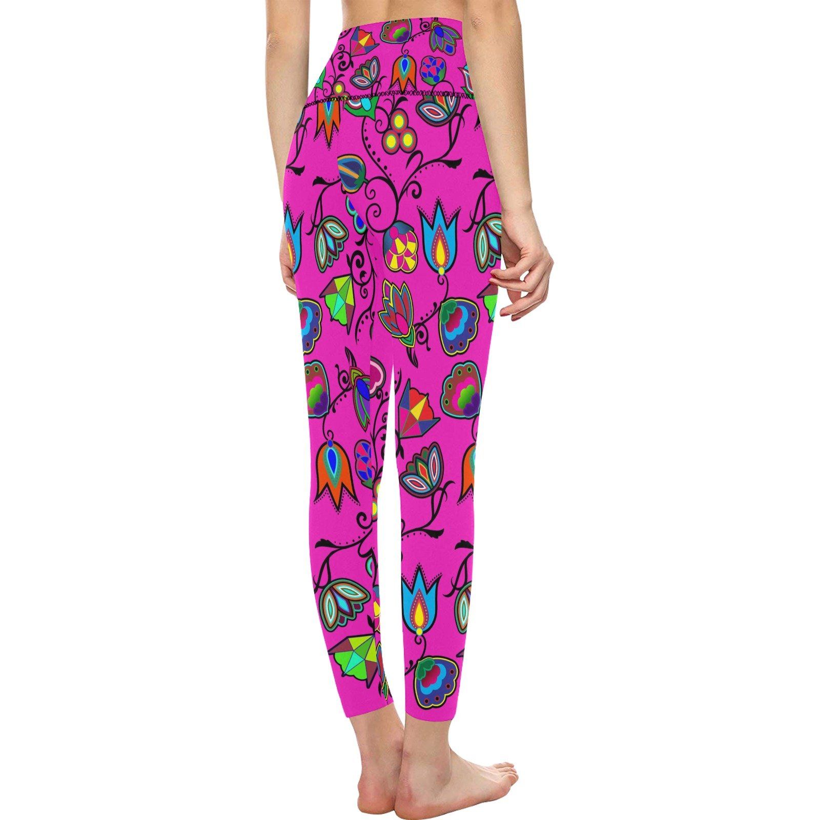 Indigenous Paisley All Over Print High-Waisted Leggings (Model L36) High-Waisted Leggings (L36) e-joyer 