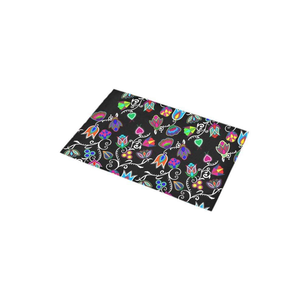 Indigenous Paisley Black Bath Rug 16''x 28'' Bath Rug 16''x 28'' e-joyer 