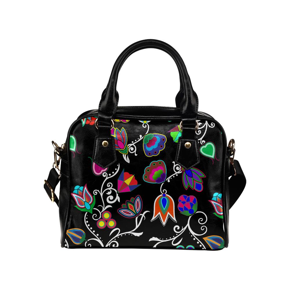 Indigenous Paisley - Black Shoulder Handbag (Model 1634) Shoulder Handbags (1634) e-joyer 