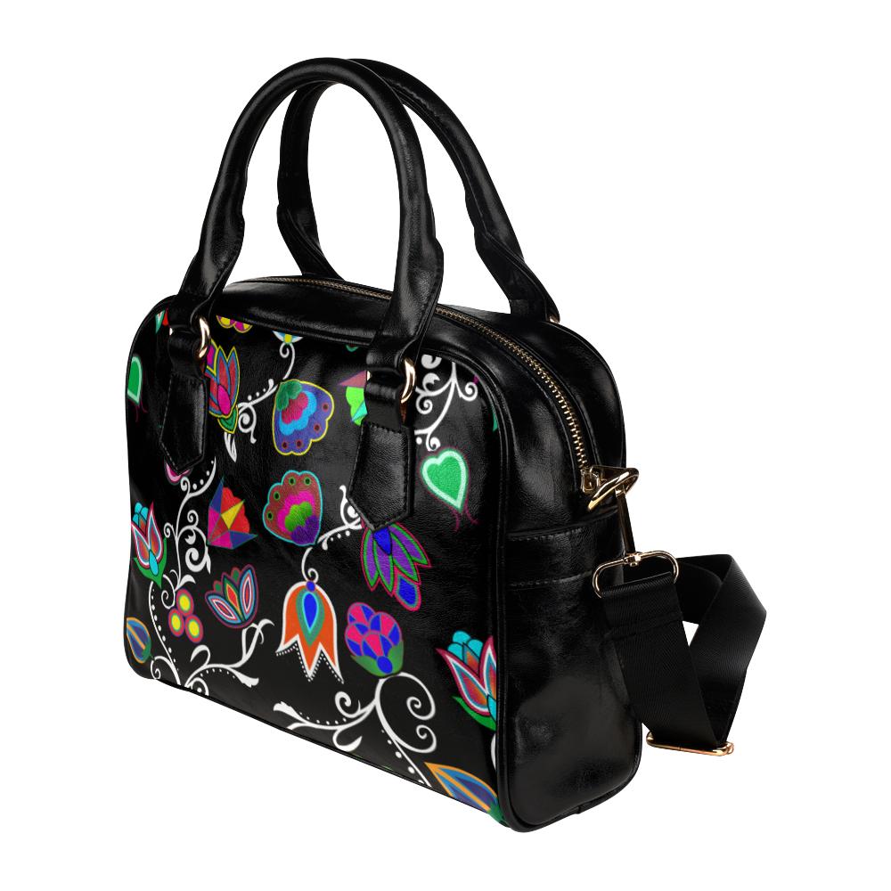 Indigenous Paisley - Black Shoulder Handbag (Model 1634) Shoulder Handbags (1634) e-joyer 