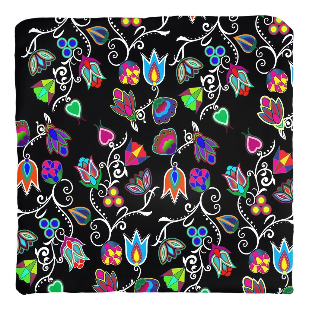 Indigenous Paisley - Black Throw Pillows 49 Dzine Cover only-no insert Spun Polyester 14x14 inch