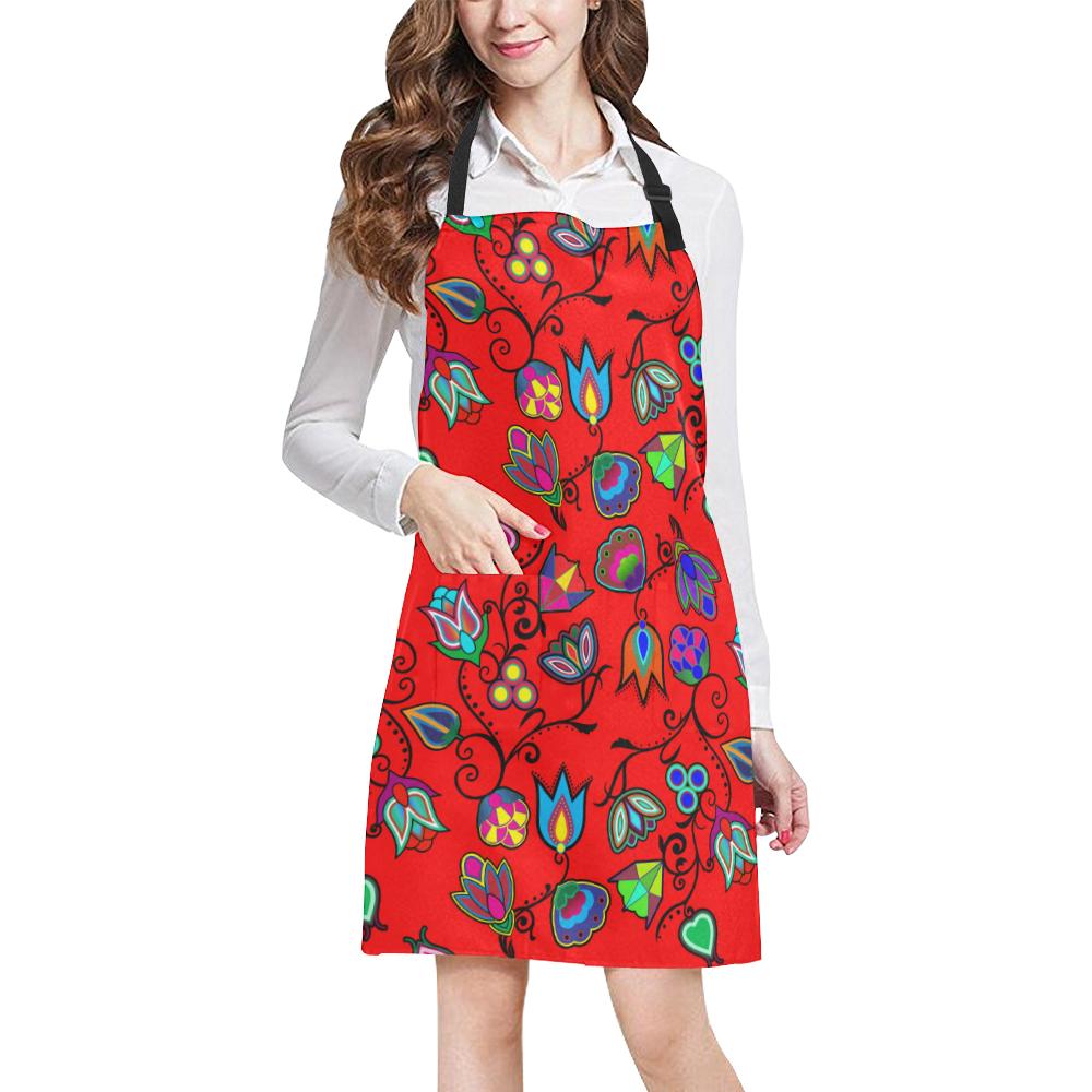 Indigenous Paisley Dahlia All Over Print Apron All Over Print Apron e-joyer 