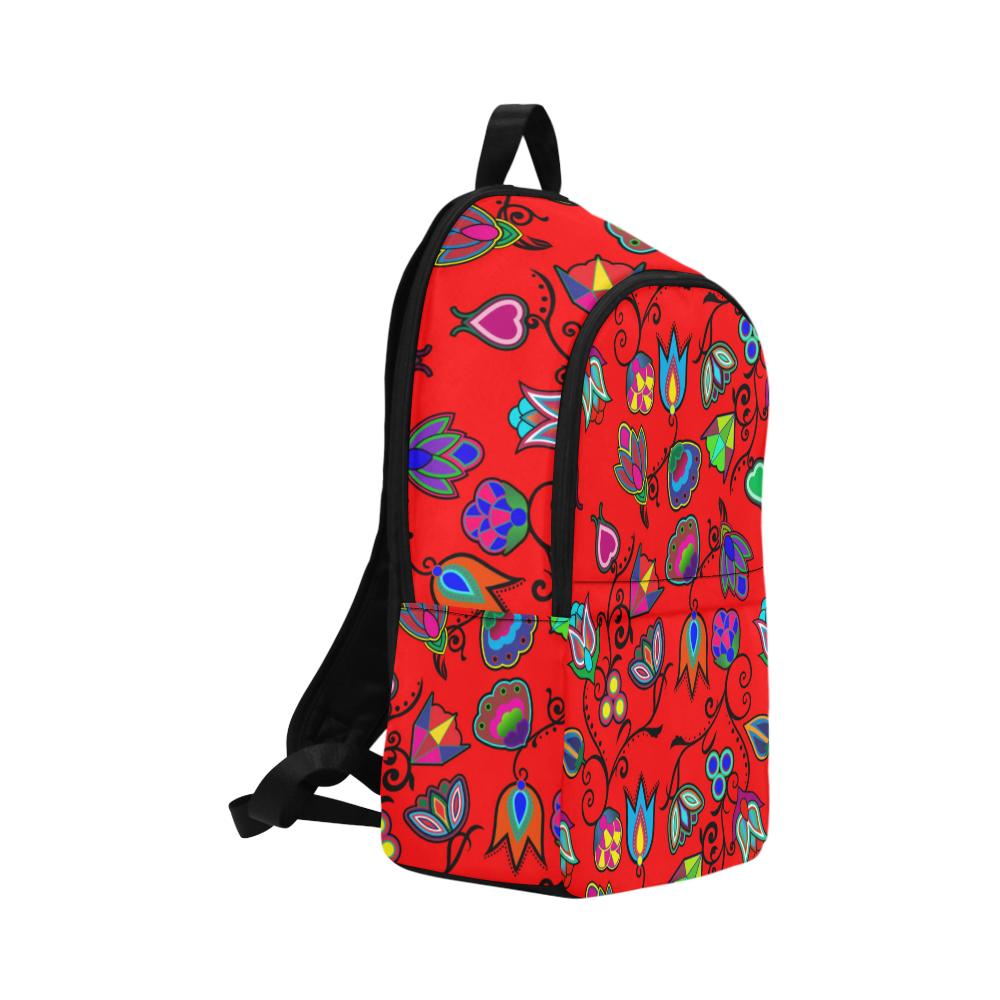 Indigenous Paisley Dahlia Fabric Backpack for Adult (Model 1659) Casual Backpack for Adult (1659) e-joyer 