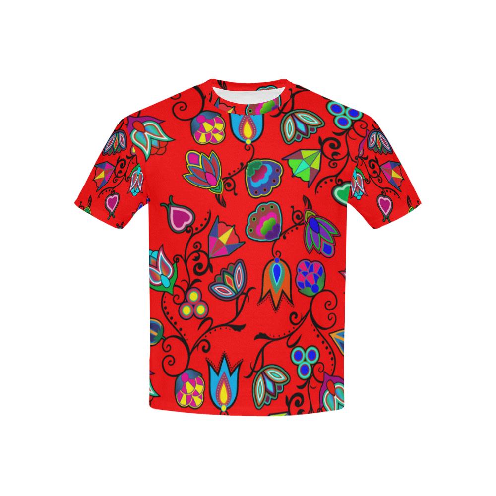 Indigenous Paisley - Dahlia Kids' All Over Print T-shirt (USA Size) (Model T40) All Over Print T-shirt for Kid (T40) e-joyer 
