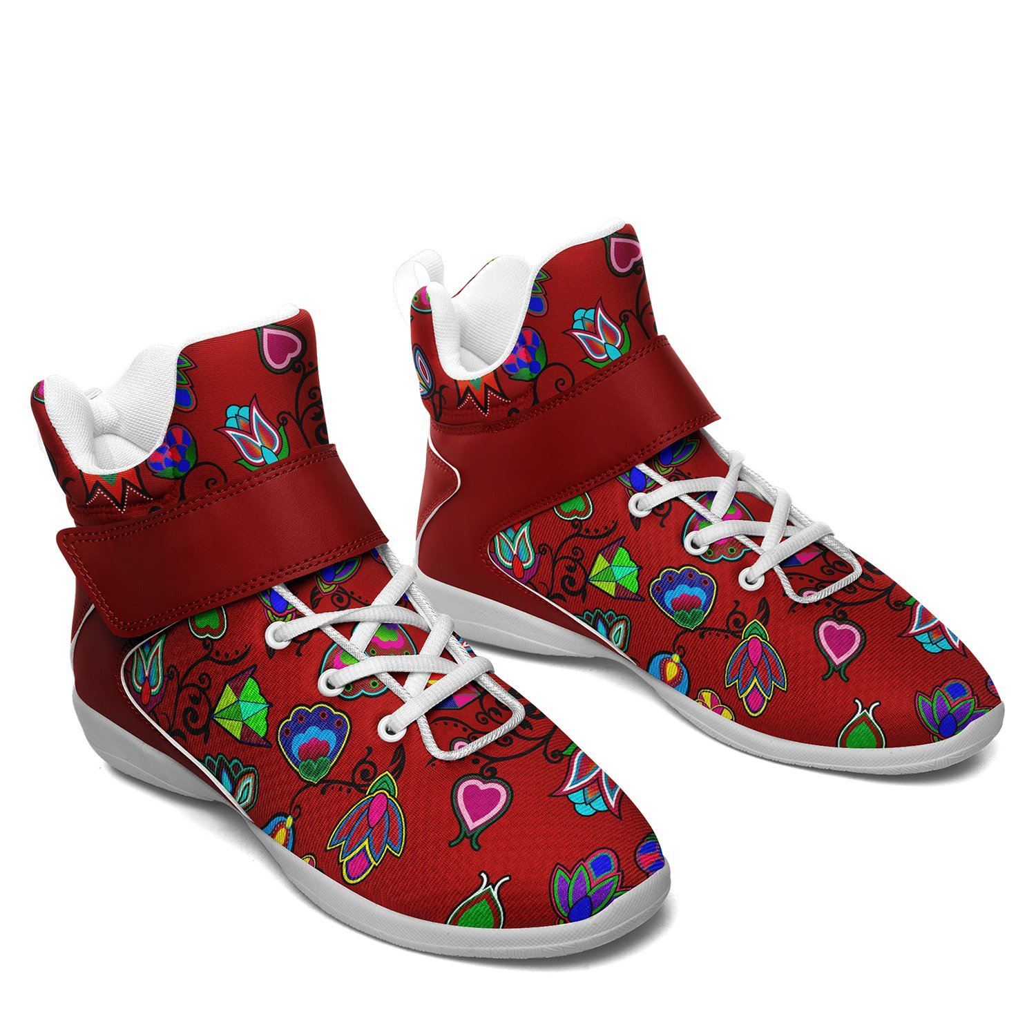 Indigenous Paisley Dahlia Kid's Ipottaa Basketball / Sport High Top Shoes 49 Dzine 