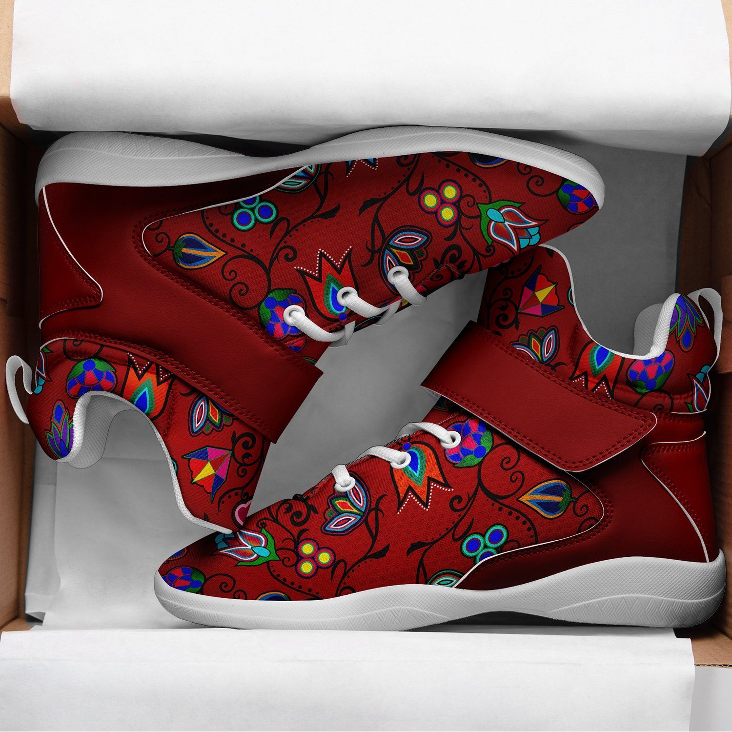 Indigenous Paisley Dahlia Kid's Ipottaa Basketball / Sport High Top Shoes 49 Dzine 