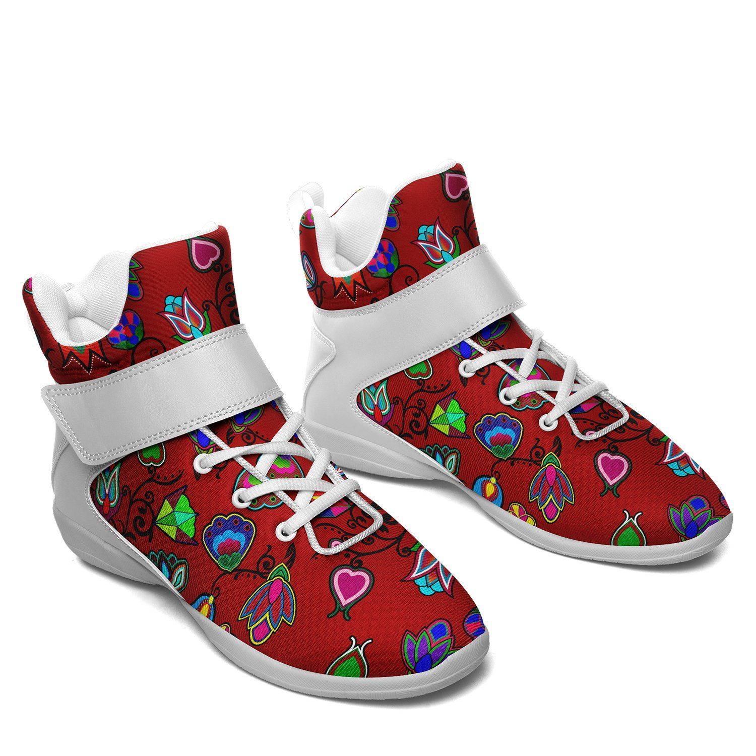 Indigenous Paisley Dahlia Kid's Ipottaa Basketball / Sport High Top Shoes 49 Dzine 