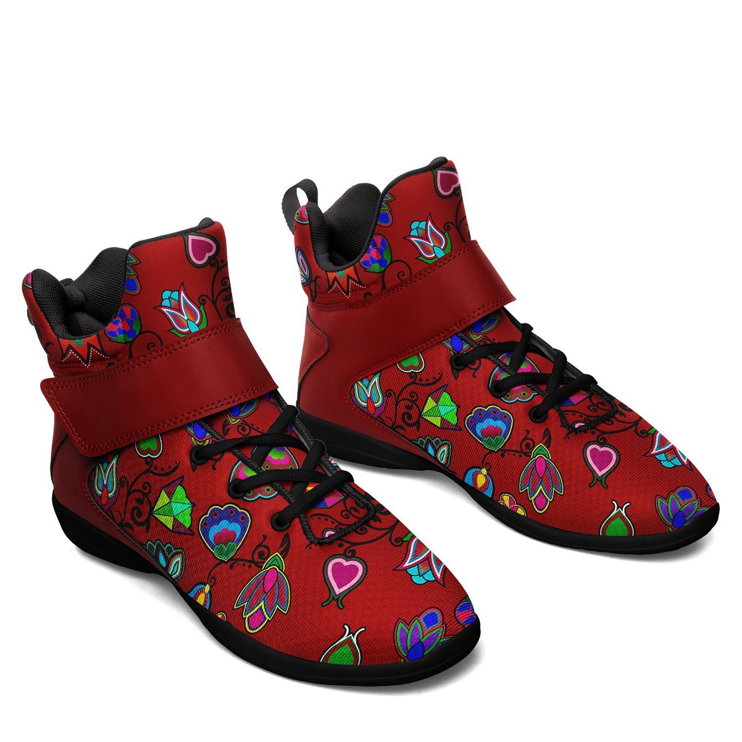 Indigenous Paisley Dahlia Kid's Ipottaa Basketball / Sport High Top Shoes 49 Dzine 