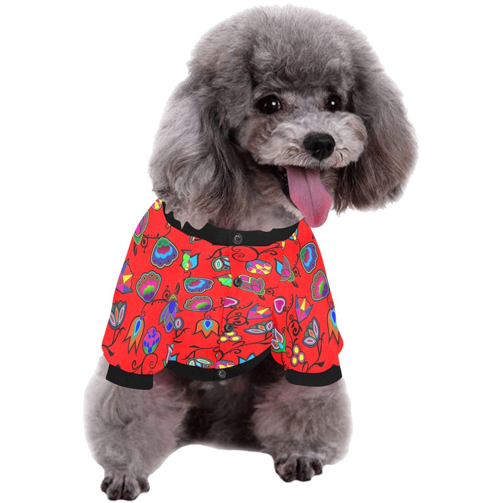 Indigenous Paisley Dahlia Pet Dog Round Neck Shirt Pet Dog Round Neck Shirt e-joyer 